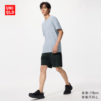 优衣库 482317 DRY-EX速干高弹运动短裤 黑色 2XL