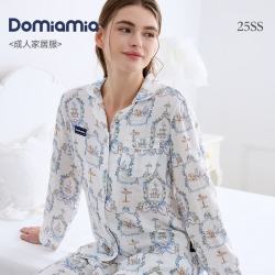 DOMIAMIA 孕妇哺乳待产睡衣长袖薄款