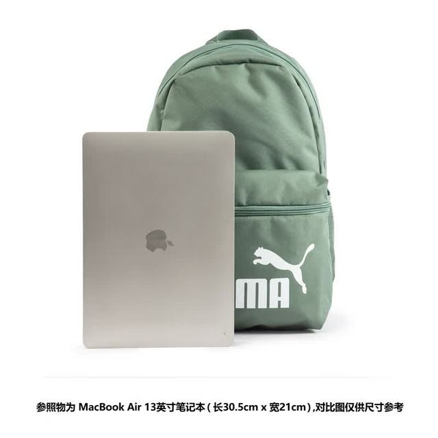 PUMA 079943 多隔层收纳 浅绿灰-05 双肩背包