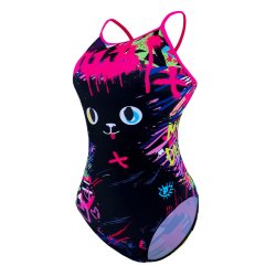 洲克 小猫咪连体三角女士泳衣 125501198