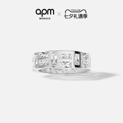 APM Monaco [明星同款]APM Monaco白色Ice戒指冰块精致叠戴中性风生日礼物