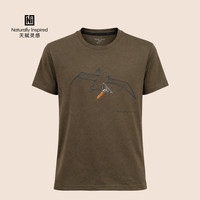 Naturally Inspired SS2610 美丽诺羊毛速干 驼绒棕 2XL 户外T恤