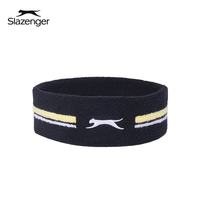 Slazenger 运动发带男女吸汗头带止汗带束发带 条纹黑色