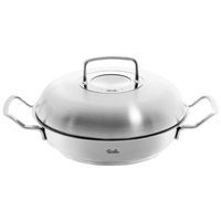 Fissler 菲仕乐 德国进口诺维雅28厘米双柄炒锅不锈钢炒锅炒菜锅通用少烟