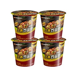 三养 国产韩式炸酱面杯面76.5g*4（淘金币后到手16.55）