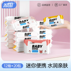 JIEGAN 洁感 纯水手口湿巾 240抽*20包