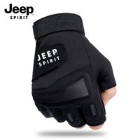 JEEP SPIRIT JEEP吉普战术手套男士运动半指春秋健身骑行军迷登山防滑耐磨护掌