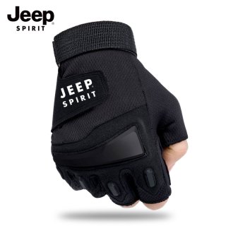 JEEP SPIRIT JEEP吉普战术手套男士运动半指春秋健身骑行军迷登山防滑耐磨护掌