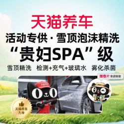 [精致洗车]90min爱车雪顶泡沫SPA|轿车