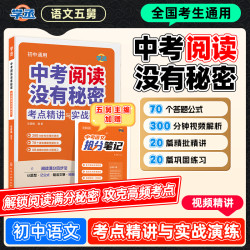 语文五舅初中语文阅读理解解题技巧方法文言文考点大操练全国通用