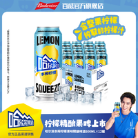 哈尔滨啤酒 麦汁浓度12.5度 柠檬果味啤酒 1x12x 听装 500ml