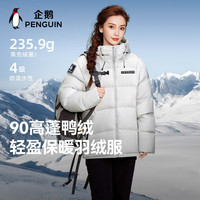 企鹅 户外热能羽绒服情侣面包服秋冬短款防风保暖石墨烯科技7725A