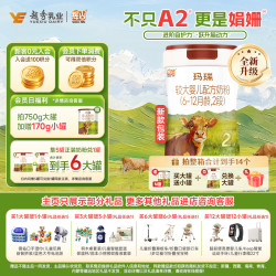 辉山 玛瑞A2新国标2段（6-12月龄）较大婴儿配方奶粉750g儿童节父亲