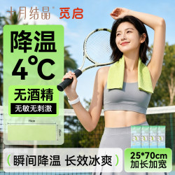 十月结晶 觅启冰感湿巾清凉降温解暑神器一次性冰凉毛巾