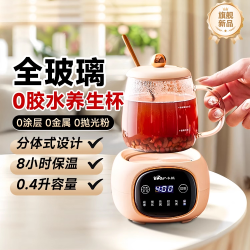 小熊 保温养生壶家用烧水小型养生杯恒温壶养生壶全自动养生壶煮茶