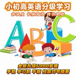 分级小初高益智英语幼小磨耳朵儿童英文视频纸质教具玩具卡
