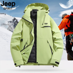 JEEP SPIRIT 冲锋衣羽绒内胆三合一可拆卸秋冬时尚户外男女款外套
