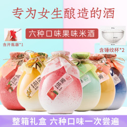 浙一家 鲜浊六味米酒桃酿桂花荔枝多口味米酒