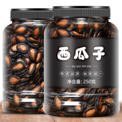 西瓜子话梅味新货罐装大颗粒香脆黑瓜子干果炒货年货零食