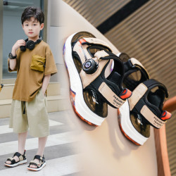 男童凉鞋2026新款夏季中大童男孩学生软底防滑儿童韩版宝宝沙滩鞋