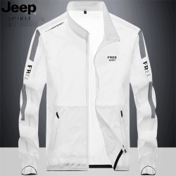 JEEP SPIRIT JEEP吉普冰丝防晒衣服男士夏季轻薄透气钓鱼骑行休闲户外速干外套