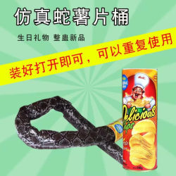 创意整蛊薯片蛇桶整蛊玩具整人送薯片蛇整蛊玩具