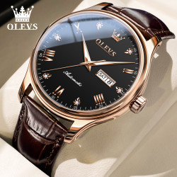 OLEVS 9932 男士自动机械手表 时尚镶钻 商务手表