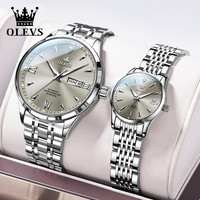 OLEVS 情侣手表经典机械表全自动简约防水腕表