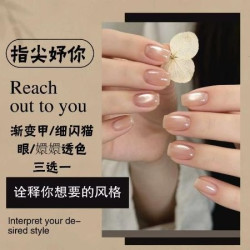 渐变甲/冰透猫眼/嬛嬛透色三选一