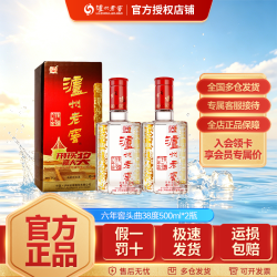 泸州老窖 六年窖头曲 38%vol 浓香型白酒 500ml*2瓶