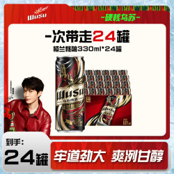 乌苏啤酒 楼兰精酿原浆啤酒 330ml*24罐