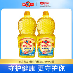 多力 黄金3益葵花籽油 238ML*2