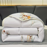 百草 印花 澳洲羊纤毛被 保暖被芯 200*230cm 约5斤