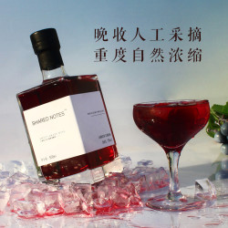 分享 笔记方瓶 红葡萄酒 微醺甜型 500ml 15度 女士高颜值晚安酒水