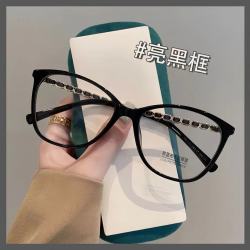 无品牌信息 赵露思同款黑框素颜神器眼镜女近视可配度数防蓝光大框链条显脸小