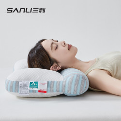 SANLI A类抗菌枕头枕芯 单人侧睡护颈椎枕
