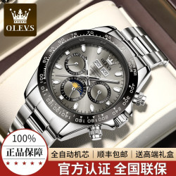 OLEVS 品牌认证欧利时手表男士熊猫迪系列全自动机械表上档次防水腕表男