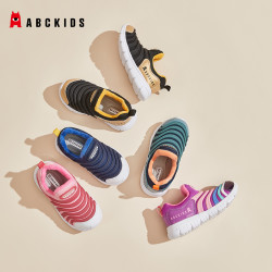ABCKIDS 儿童网鞋夏季透气凉鞋3-6岁运动机能鞋宝宝鞋户外毛毛虫鞋