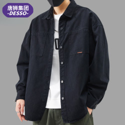 DESSO 唐狮集团DESSO春季工装夹克男款男士宽松舒适休闲衬衫潮牌早秋款