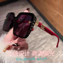时尚大框墨镜女防晒防紫外线高颜值显白显瘦太阳镜高级感遮阳眼镜