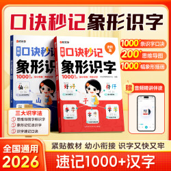 速记1000+汉字 幼小衔接汉语启蒙大字带注音