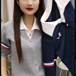 假两件翻领polo衫长袖t恤女2025新款秋季爆款女装宽松遮肉打底衫