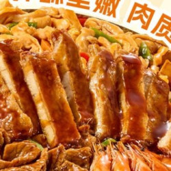 “豪”大呀！香炸大猪排焖锅