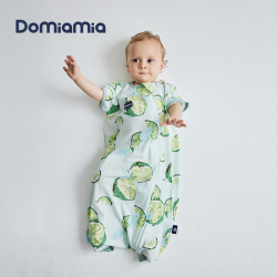 DOMIAMIA 婴儿睡袋一体无袖 新生儿防踢被