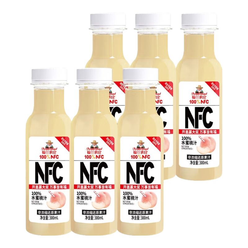 福兰农庄 100%红心芭乐复合果汁 200ml*10盒