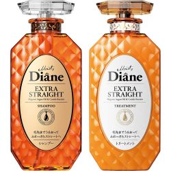 Diane 洗发水和护理,直发,花卉和浆果香味,完美美,超直套装,450毫升×2