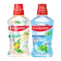 高露洁 活动柚子+酷爽漱口水0酒精不刺激清新口气清洁500ml*2瓶
