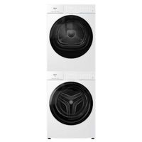 海尔 云溪4.0 Pro系列 XQG100-BLEG75DWU1+GA100-STQ75DWU1 双擎热泵式洗烘套装 10KG 冰雪白