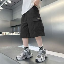 男童短裤夏季薄款工装裤2026新款儿童宽松休闲裤中大童外穿五分裤