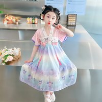 移动端：女童公主裙2026夏装新款女宝小女孩库洛米裙子汉服薄款儿童连衣裙